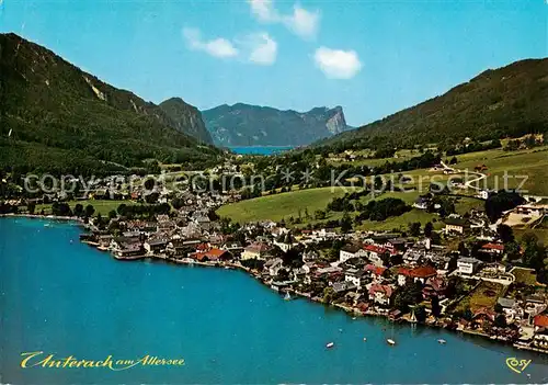 AK / Ansichtskarte  Unterach_Attersee_AT mit Mondsee und Drachenwand 