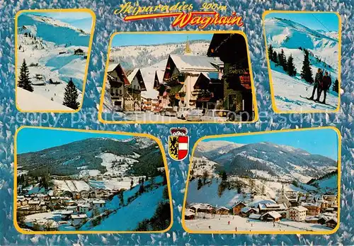 AK / Ansichtskarte  Wagrain__Salzburg_AT Ortspartien Skilift 