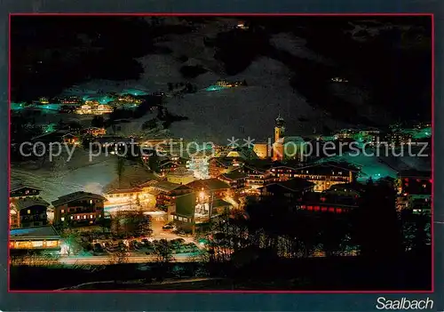 AK / Ansichtskarte  Saalbach_-Hinterglemm_AT bei Nacht 