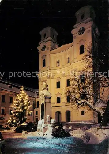 AK / Ansichtskarte  Mondsee_Salzkammergut_AT Pfarrkirche 