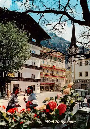 AK / Ansichtskarte  Bad_Hofgastein_AT Kaiser Franz Platz mit Hofgasteiner Pfarrkirche 