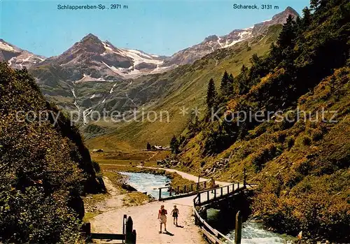 AK / Ansichtskarte  Hofgastein_Bad_AT Valeriehaus im Nassfeld mit Schlappereben Spitze Schareck 