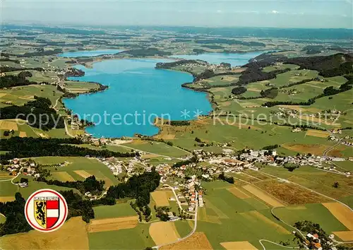 AK / Ansichtskarte 73861352 Obertrum_See_AT mit Obertrumersee Mattsee und Grabensee 