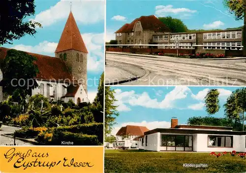 AK / Ansichtskarte 73861368 Eystrup Kirche Schule Kindergarten Eystrup