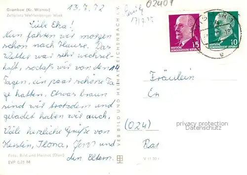 AK / Ansichtskarte  Gramkow_Hohenkirchen Zeltplatz Wohlenberger Wiek 