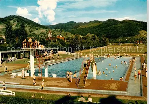 AK / Ansichtskarte  Gengenbach Schwimmbad Freibad Sprungturm Gengenbach