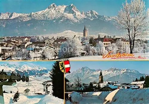 AK / Ansichtskarte  Saalfelden_Steinernes_Meer_AT Panorama Sessellift Skiparadies am Biberg 