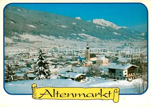 AK / Ansichtskarte  Altenmarkt_Pongau mit Dachsteinblick Altenmarkt Pongau