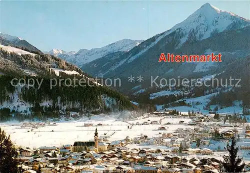 AK / Ansichtskarte  Altenmarkt_Pongau mit Radstaedter Tauern Lackenkogel Zauchensee Altenmarkt Pongau