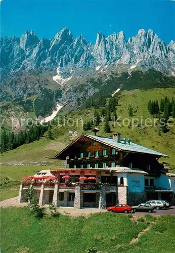 AK / Ansichtskarte  Muehlbach_Hochkoenig_AT Arthurhaus Berggasthaus mit Manndlwand 