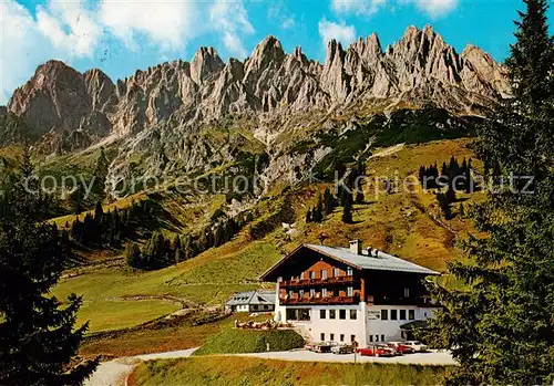 AK / Ansichtskarte  Muehlbach_Hochkoenig_AT Arthurhaus Berggasthaus mit Manndlwand 