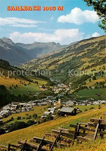 AK / Ansichtskarte  Saalbach_-Hinterglemm_AT Panorama mit Talschluss 