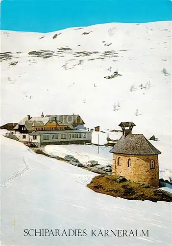 AK / Ansichtskarte  Karneralm_1893m_Ramingstein_Lungau_AT Schiparadies Karneralm 