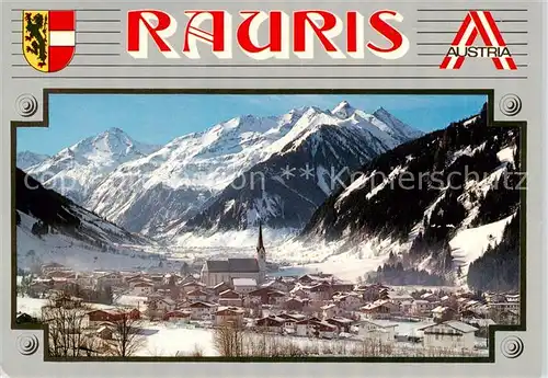 AK / Ansichtskarte 73861468 Rauris-Woerth_AT mit Kirche und Sonnblick 