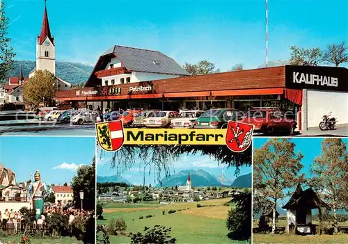 AK / Ansichtskarte  Mariapfarr_AT Kaufhaus Petritsch Kirche Teilansichten 