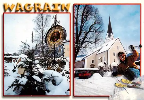 AK / Ansichtskarte 73861480 Wagrain__Salzburg_AT Winteridyll mit Kirche 