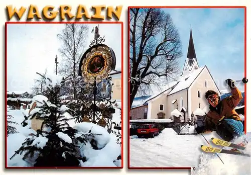 AK / Ansichtskarte  Wagrain__Salzburg_AT Winteridyll mit Kirche 