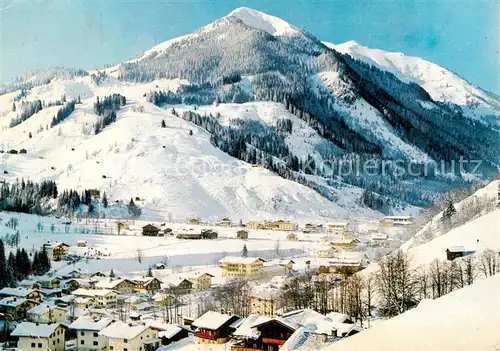 AK / Ansichtskarte  Hinterglemm_Saalbach mit Zwoelferkogel Hinterglemm_Saalbach