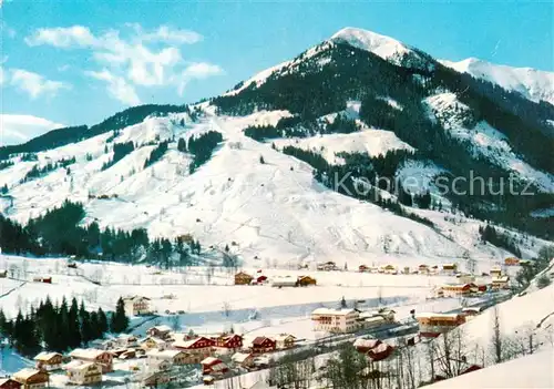 AK / Ansichtskarte  Hinterglemm_Saalbach mit Zwoelferkogel Hinterglemm_Saalbach