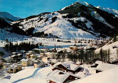 AK / Ansichtskarte  Hinterglemm_Saalbach mit Zwoelferkogel Hinterglemm_Saalbach