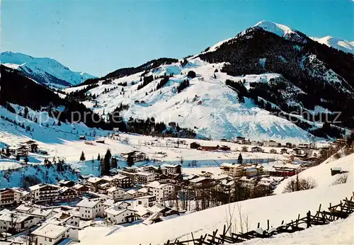 AK / Ansichtskarte  Hinterglemm_Saalbach mit Zwoelferkogel Hinterglemm_Saalbach