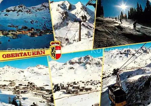AK / Ansichtskarte 73861502 Obertauern_AT Panorama Skilifte Seilbahn 