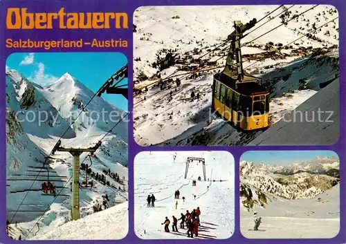 AK / Ansichtskarte 73861509 Obertauern_AT Seilbahn Schlepplift Skipiste 