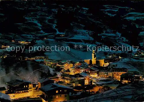 AK / Ansichtskarte  Saalbach_-Hinterglemm_AT bei Nacht 