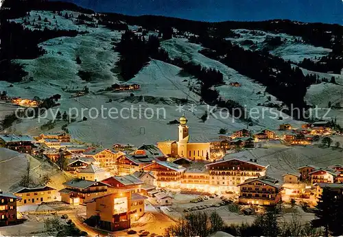 AK / Ansichtskarte  Saalbach_-Hinterglemm_AT bei Nacht 