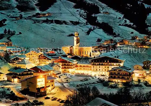 AK / Ansichtskarte  Saalbach_-Hinterglemm_AT bei Nacht 