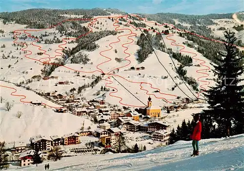 AK / Ansichtskarte  Saalbach_-Hinterglemm_AT Panorama mit Kohlmaiskopf 