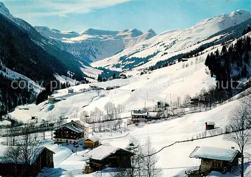 AK / Ansichtskarte  Saalbach_-Hinterglemm_AT Skiheim Simonshof mit Gamshag Tristkogel und Staffkogel 