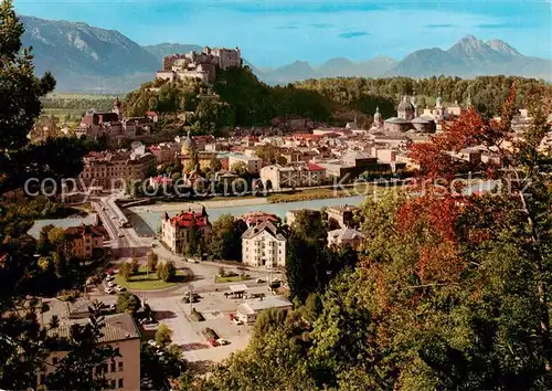 AK / Ansichtskarte  Salzburg__AT Panorama mit Festung Hohensalzburg 