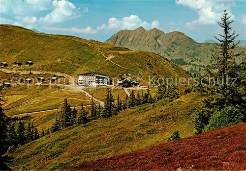 AK / Ansichtskarte  Leogang_Saalbach-Hinterglemm_AT Bergdorf Seidl Alm Berghotel und Schoenleitenhuette 