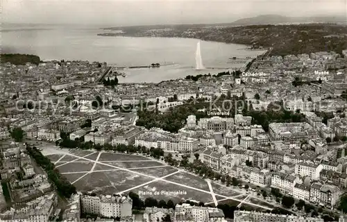 AK / Ansichtskarte  Geneve_GE Vue générale aérienne Lac Leman Geneve_GE