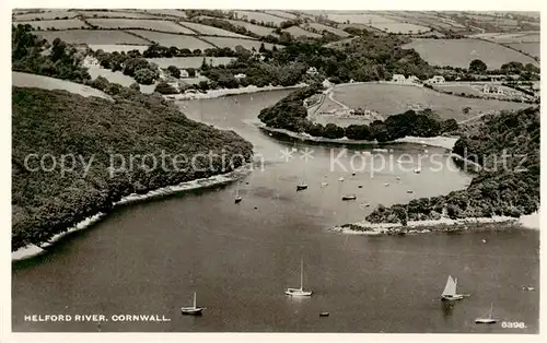 AK / Ansichtskarte  Helford_Helston_Kerrier_UK River aerial view 