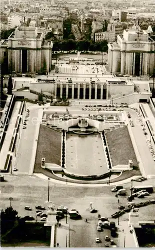 AK / Ansichtskarte  Paris_75 Vue du Palais de Chaillot vue aérienne 