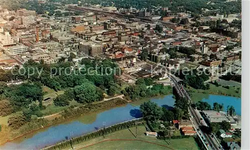 AK / Ansichtskarte  London_Ontario_Canada Labatt Park Thames River Dundas St. Bridge aerial view 