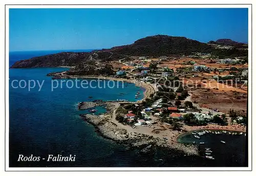 AK / Ansichtskarte 73861627 Faliraki_Rhodos_Greece Kuestenpanorama Hafen 