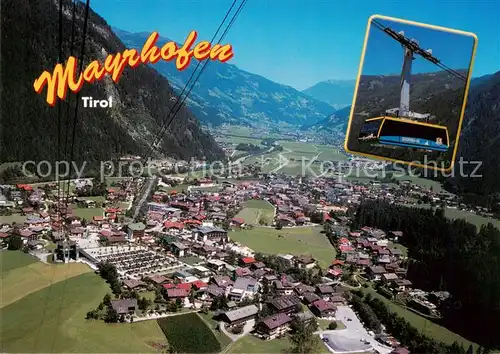 AK / Ansichtskarte 73861648 Mayrhofen_Zillertal_AT Panorama Bergbahn Ahornbahn 