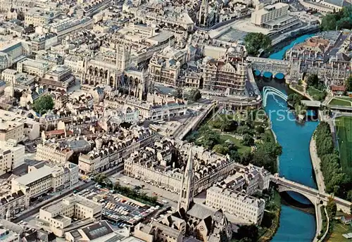 AK / Ansichtskarte  Bath__UK Aerial view of the city with River Avon 