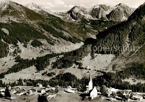 AK / Ansichtskarte 73861678 Mittelberg_Oy mit Hammerspitze Schuesser und Schafalpen Kleines Walsertal Mittelberg Oy