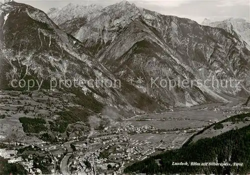 AK / Ansichtskarte 73861679 Landeck__Tirol_AT Panorama Blick gegen Silberspitze Alpen 