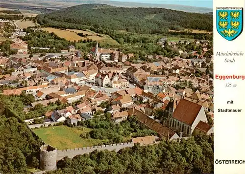 AK / Ansichtskarte 73861682 Eggenburg_Niederoesterreich_AT Stadtansicht mit Stadtmauer 