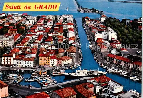 AK / Ansichtskarte  Grado_Gorizia_IT Veduta aerea del porto Hafen 