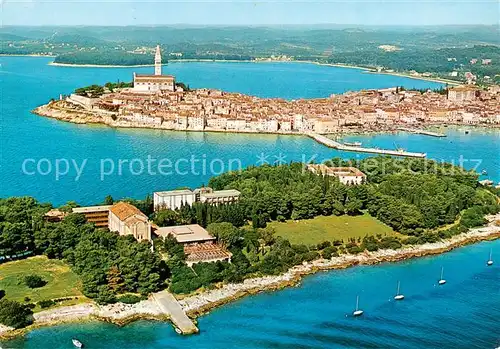 AK / Ansichtskarte  Rovinj_Rovigno_Istrien_Croatia Kuestenpanorama 