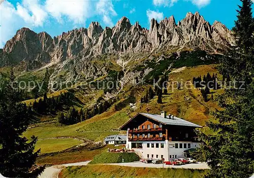 AK / Ansichtskarte  Muehlbach_Hochkoenig_AT Arthurhaus Berggaststaette mit Manndlwand 