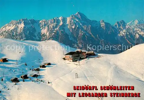 AK / Ansichtskarte 73861759 Schoenleiten_Saalbach-Hinterglemm_AT mit Leonganger Steinberge  