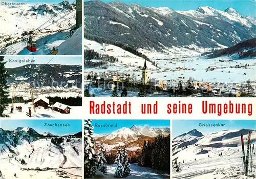 AK / Ansichtskarte  Radstadt_AT Obertauern Koenigslehen Zauchensee Rossbrand Griessenkar Panorama 