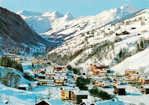 AK / Ansichtskarte  Hinterglemm_Saalbach mit Trist Saal und Staffkogel Hinterglemm_Saalbach